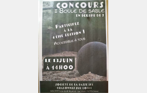 Concours boule de Sable - La Basse Ile